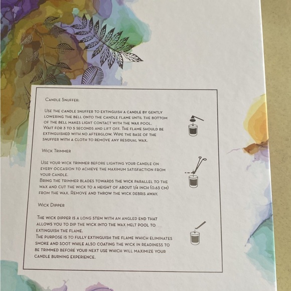 NIB candle snuffer, wick trimmer, &dipper set - Picture 2 of 3